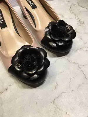 CHANEL Shallow mouth Block heel Shoes Women--022